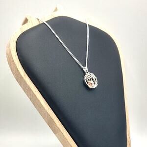 925 Sterling Silver Necklace Mother Daughter Sister Tree Swing Birthday Gift NEW